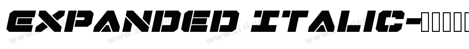 Expanded Italic字体转换